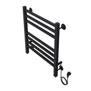 Полотенцесушитель электрический AZARIO ANCONA  AZ71856B 500/600 квадрат, 7 секций, тен справа, черный