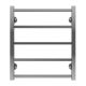 Полотенцесушитель водяной AZARIO ANCONA AZ71558 500/600 квадрат, 5 секций, нижнее/диагональное подключение, 1/2, хром