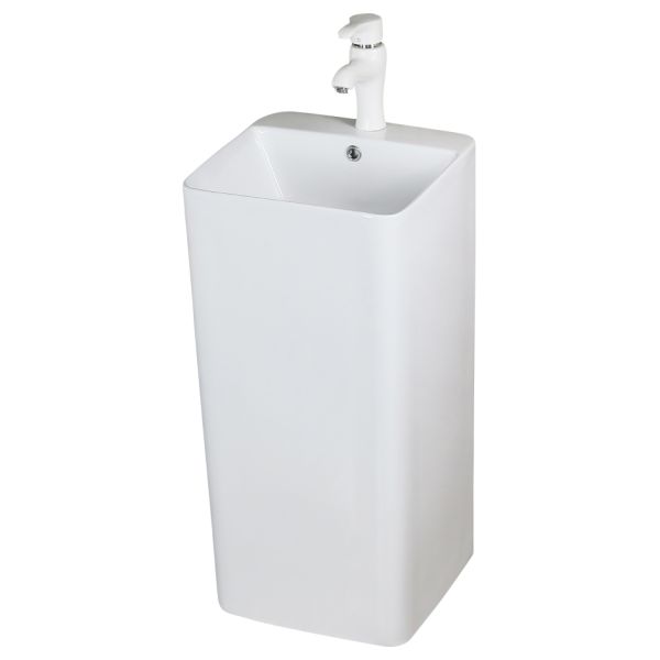 Напольная раковина Melana B125-805 42см белый