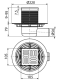 Сливной трап AlcaPlast 105 ? 105/50мм решетка - хром APV1321