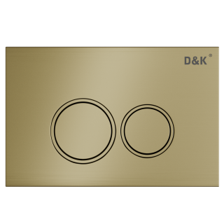 Комплект DQ Унитаз подвесной безободковый DT1396516, Инсталляция DI8050127, Клавиша смыва DB1529007, матовое золото (DS1391624)