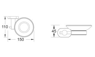 Мыльница Shevanik SG5103T оружейная сталь