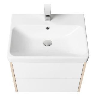 Тумба под раковину Акватон Сканди 70см белый/дуб верона 1A251801SDB20