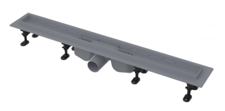 Душевой лоток AlcaPlast с порогами для перфорированной решетки или решетки под кладку плитки 95см хром  APZ12-950