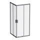 Душевой уголок Am.Pm Gem W90G-403-9090BT 90x90 см без поддона чёрный матовый