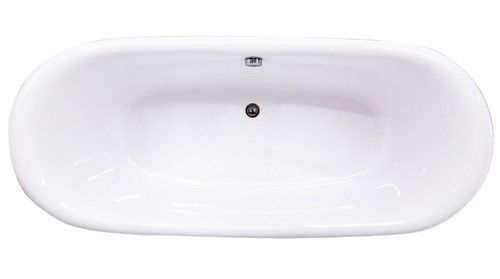 Ванна из искусственного камня AquaStone Лиона 190x86см золотые ножки