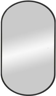 Зеркало с холодной подсветкой Art&Max Bari 70x110см серый матовый AM-Bar-700-1100-DS-F