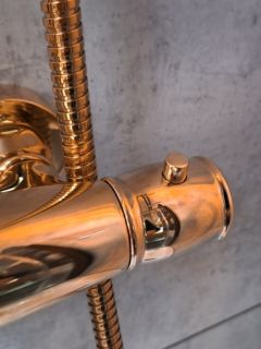 Душевая система с термостатом AltroBagno Beatrice 030403 R Or золото розовое