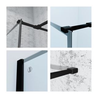 Душевая перегородка IDDIS Slide чёрный SLI8BS7i23