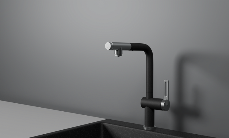 Смеситель для кухни Granula 8169, ЧЕРНЫЙ Чёрный