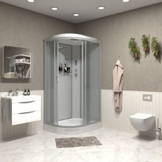 Душевая кабина Niagara NG-3312-14RP 120x80см серебро/матовое