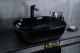Раковина Gid BL1302 53347 накладная черная глянцевая 50x40x14