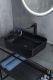 Раковина Gid BL1304 53351 накладная черная глянцевая 50x39x13