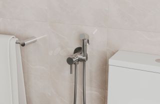 Гигиенический душ Bravat D9151CP-ENG со смесителем, хром