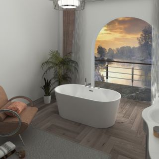 Акриловая ванна Azario BRISTOL BRI17080D 1700х800х580 свободностоящая