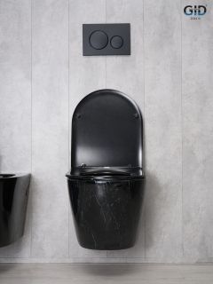 Унитаз подвесной Gid Bs2198 62227Y под камень глянцевый 49x36x35.5