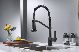 Смеситель для кухни Shevanik S963H чёрный