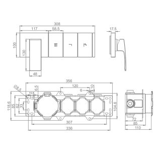 Смеситель для душа Raglo R02.273.03 золотой сатин