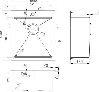 Мойка кухонная Zorg Inox PVD SZR-4551 BRONZE