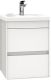 Подвесная тумба под раковину Art&Max Family 40см белый глянцевый Family-400-2C-SO-BL