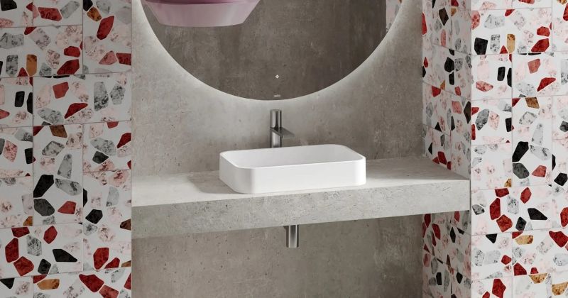 Накладная раковина Salini Callista 01 S-Stone 1101204SM 55см белый матовый