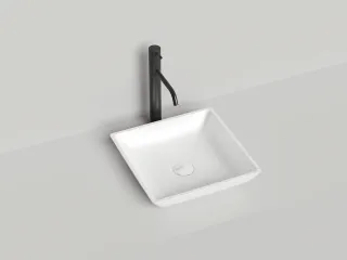 Накладная раковина Salini Callista 04 S-Sense 1101108GRH 38см RAL снаружи