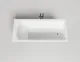 Ванна из искусственного камня Salini Cascata S-Sense 104213M 180x80см белый матовый