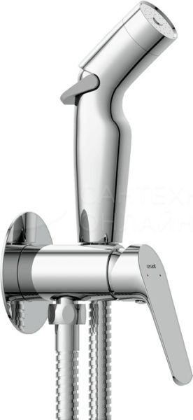 Смеситель с гигиеническим душем Cersanit FLAVIS встраиваемый, однорычажный 64104