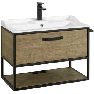 Тумба под раковину Акватон Лофт Фабрик 80см дуб кантри 1A242401LTDY0