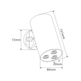 Верхний душ Bronze de Luxe LIBERTY 501BG, матовое золото