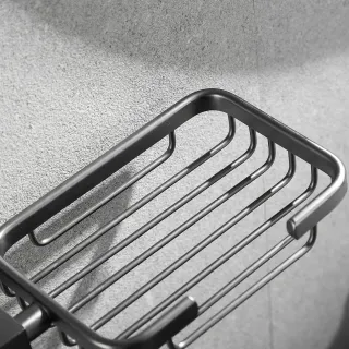 Мыльница Rose RG1704T пепельный