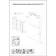 Зеркальный шкаф с подсветкой Бриклаер Кристалл 4627125417238 75 см дуб гранж песочный