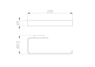 Вешалка для полотенец Wonzon & Woghand Lotte WW-8313 хром