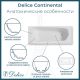 Ванна чугунная Delice Continental DLR230640R-AS 120х70 с отверстиями под ручки и антискользящим покрытием