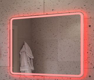 Зеркало Cezares 1000x800x30мм со встроенной разноцветной подсветкой RGB и сенсорным выключателем CEZARES CZR-SPC-MC-1000-800-RGB-TCH
