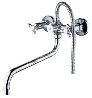 Смеситель для ванны с душем РМС SL143-143 хром