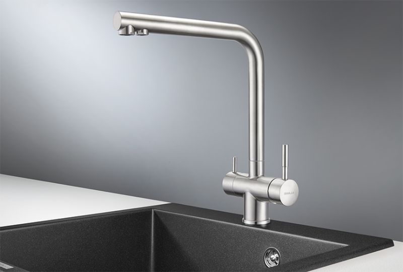 Смеситель для кухни Granula 2305, НЕРЖ Нержавеющая сталь