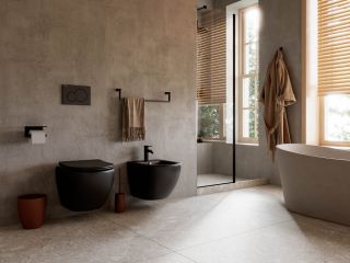 Подвесной унитаз Ceramica Nova Metropol CN4002MB безободковый чёрный матовый