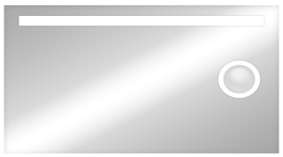 Зеркало с подсветкой Continent Eldorado ЗЛП937 с увеличительной линзой 120см