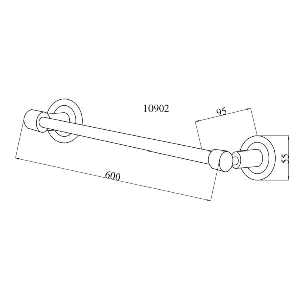 Полотенцедержатель Boheme Murano золото 10902-G