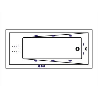 Гидромассажная ванна WHITECROSS Wave Slim 0111.160070.100.SMARTNANO.GL 160x70 см Smart Nano золото