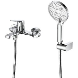 Смеситель для ванны с душем DQ Frankfurt короткий излив хром (DA1733201)