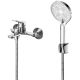 Смеситель для ванны с душем DQ Leipzig короткий излив хром (DA1763201)