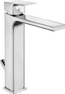 Высокий смеситель для раковины E.C.A. Tiera 102188014EX с донным клапаном хром