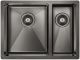 Мойка кухонная Paulmark Annex PM545944-GML левая воронёная сталь