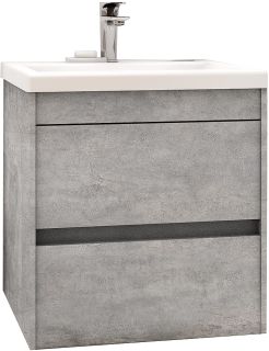 Подвесная тумба под раковину Art&Max Family 50см цемент Family-500-2C-SO-CV