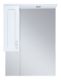 Зеркальный шкаф с подсветкой Misty Дива 65см левый белый