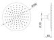 Верхний душ Berges Ventas R 25см хром 074003