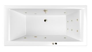 Гидромассажная ванна Whitecross Savia Duo 0103.170080.100.LINE.BR 170x80см Line бронза