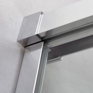 Душевая дверь CEZARES DUET SOFT-M-BF-1-140-C-Cr хром